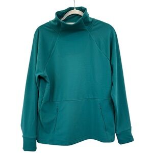 Yogalicious Lux Everglade Funnel Neck Sweatshirt M NWT